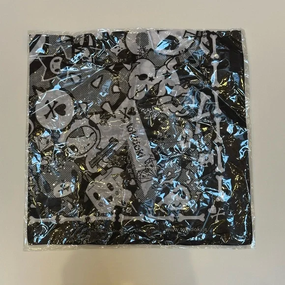 Tokidoki Black and White Scarf Bandana NWOT - Picture 6 of 6